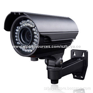 HD CVI 35m IR Bullet Camera, 1.0 Megapixels, 720p, 2.0MP 2.8-12mm Varifocal Lens, Water-resistant